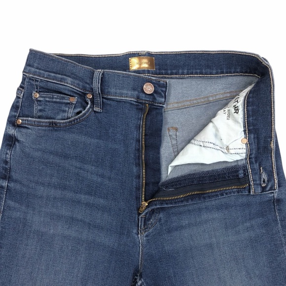 MOTHER High Waisted Rider Ankle Step Fray Size 31 31X27 Stretch Over The Top - Picture 3 of 10